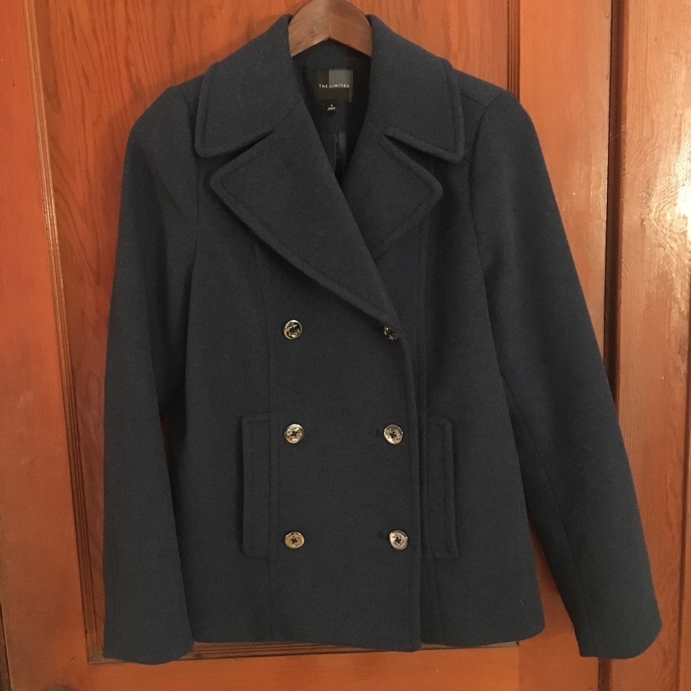 The Limited navy pea coat
